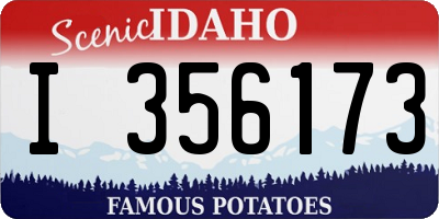 ID license plate I356173