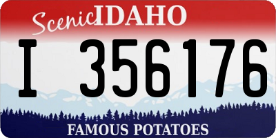 ID license plate I356176
