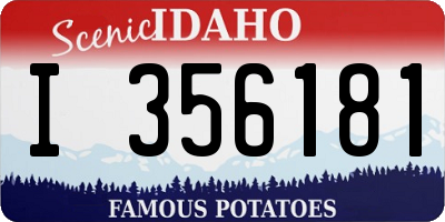 ID license plate I356181