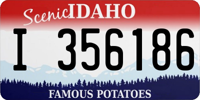 ID license plate I356186
