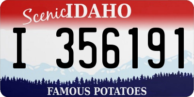 ID license plate I356191