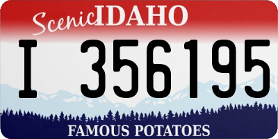 ID license plate I356195
