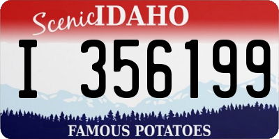 ID license plate I356199