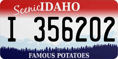 ID license plate I356202