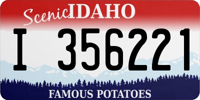 ID license plate I356221
