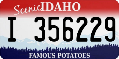 ID license plate I356229