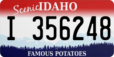 ID license plate I356248