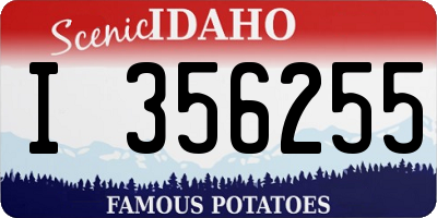 ID license plate I356255
