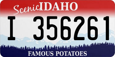 ID license plate I356261
