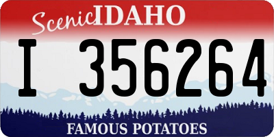ID license plate I356264