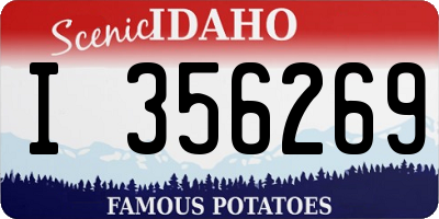ID license plate I356269
