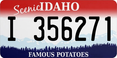 ID license plate I356271