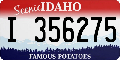 ID license plate I356275