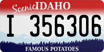 ID license plate I356306