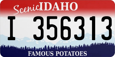ID license plate I356313