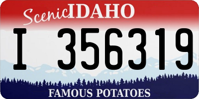 ID license plate I356319
