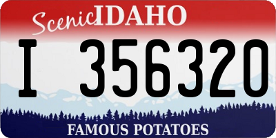 ID license plate I356320