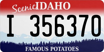 ID license plate I356370