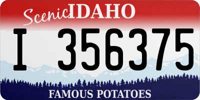 ID license plate I356375