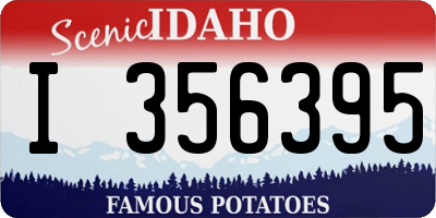 ID license plate I356395