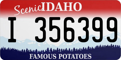 ID license plate I356399