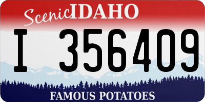 ID license plate I356409