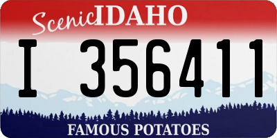 ID license plate I356411