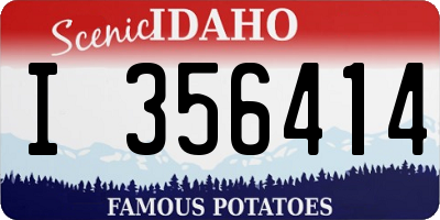 ID license plate I356414