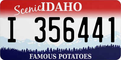 ID license plate I356441