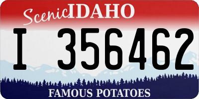 ID license plate I356462