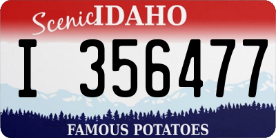 ID license plate I356477