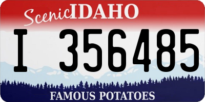 ID license plate I356485