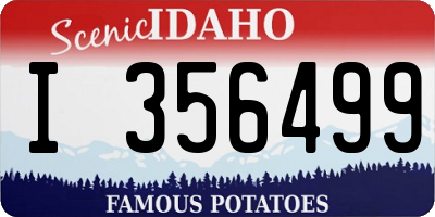 ID license plate I356499