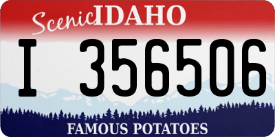 ID license plate I356506