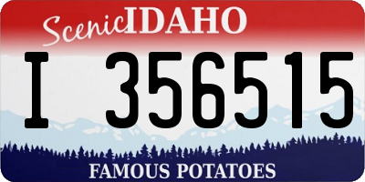 ID license plate I356515