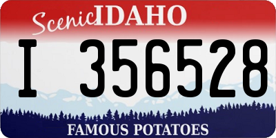 ID license plate I356528