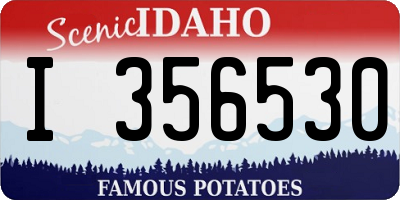 ID license plate I356530