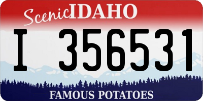 ID license plate I356531