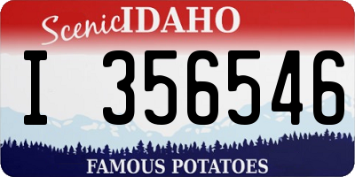 ID license plate I356546