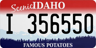 ID license plate I356550