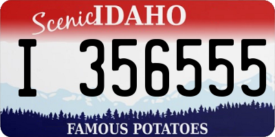 ID license plate I356555