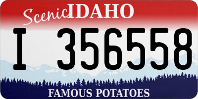 ID license plate I356558