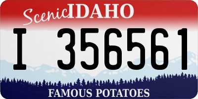 ID license plate I356561