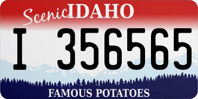 ID license plate I356565