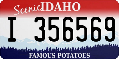 ID license plate I356569