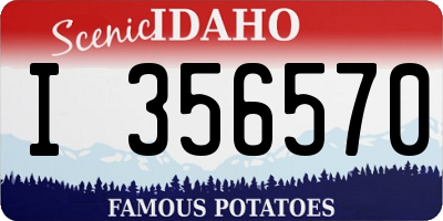 ID license plate I356570
