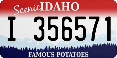 ID license plate I356571
