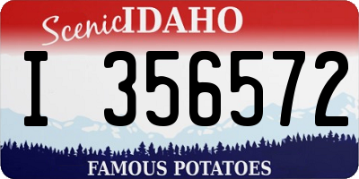 ID license plate I356572
