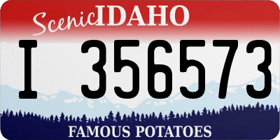 ID license plate I356573