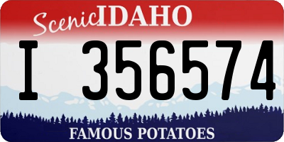 ID license plate I356574